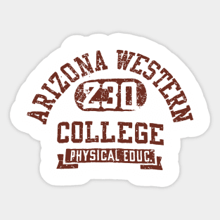 Vintage arizona western college 230 Sticker